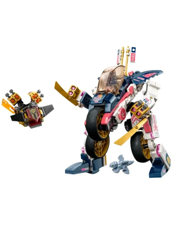 AliExpress New Ninjas Series Building Blocks Compatible 71792 Bricks Sets Sora's Transforming Mech Bike Racer Boy Birthday Toys Kids Gift