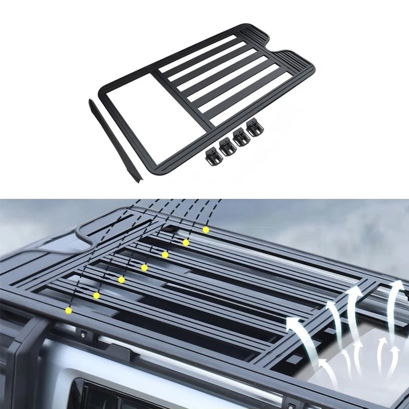 For Baic Bj30 B30E Dune Car Roof Rack Car Washing Ladder SideStorage Box Roof Rack Universal For Baic Bj30 B30E Dune Accessories