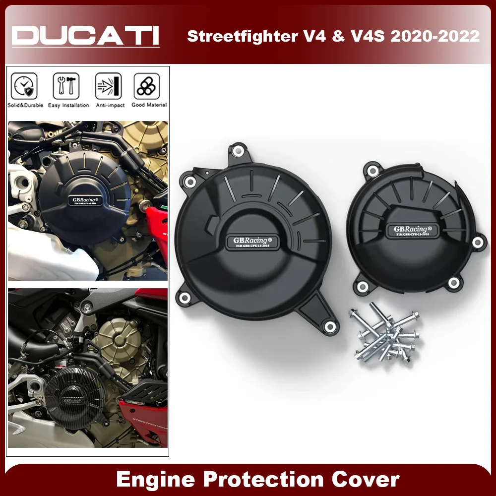 

For DUCATI STREETFIGHTER V4 V4S 2020-2022 GB Racing Motorcycle Engine Cover Alternator Clutch Protection Cover Accessories