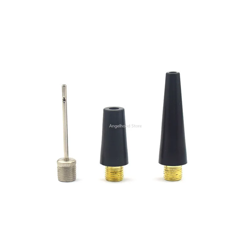 Adaptateur Val Ve pour pneu de vélo, aiguille à bille, buse métallique, adaptateur de gonfleur 3 pièces, accessoires d'air