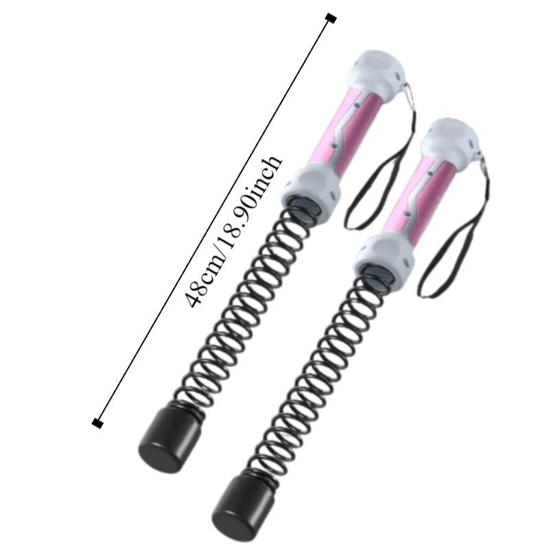 1 pair Replacement Spring Gym Battle Rope Rebound Stainless Steel Cordless Battle Rope Durable Multifunction Arm Strength Rope