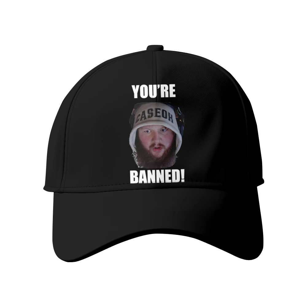 Caseoh You're Banned Baseball Caps Unisex Summer Outdoor Sports Cap Fashion Hats