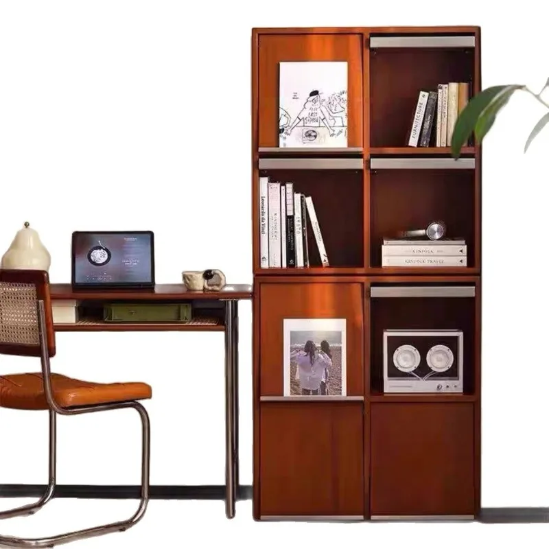 

combination cabinet solid wood magazine bedroom display cabinet lattice locker floor-to-ceiling Japanese-style living room