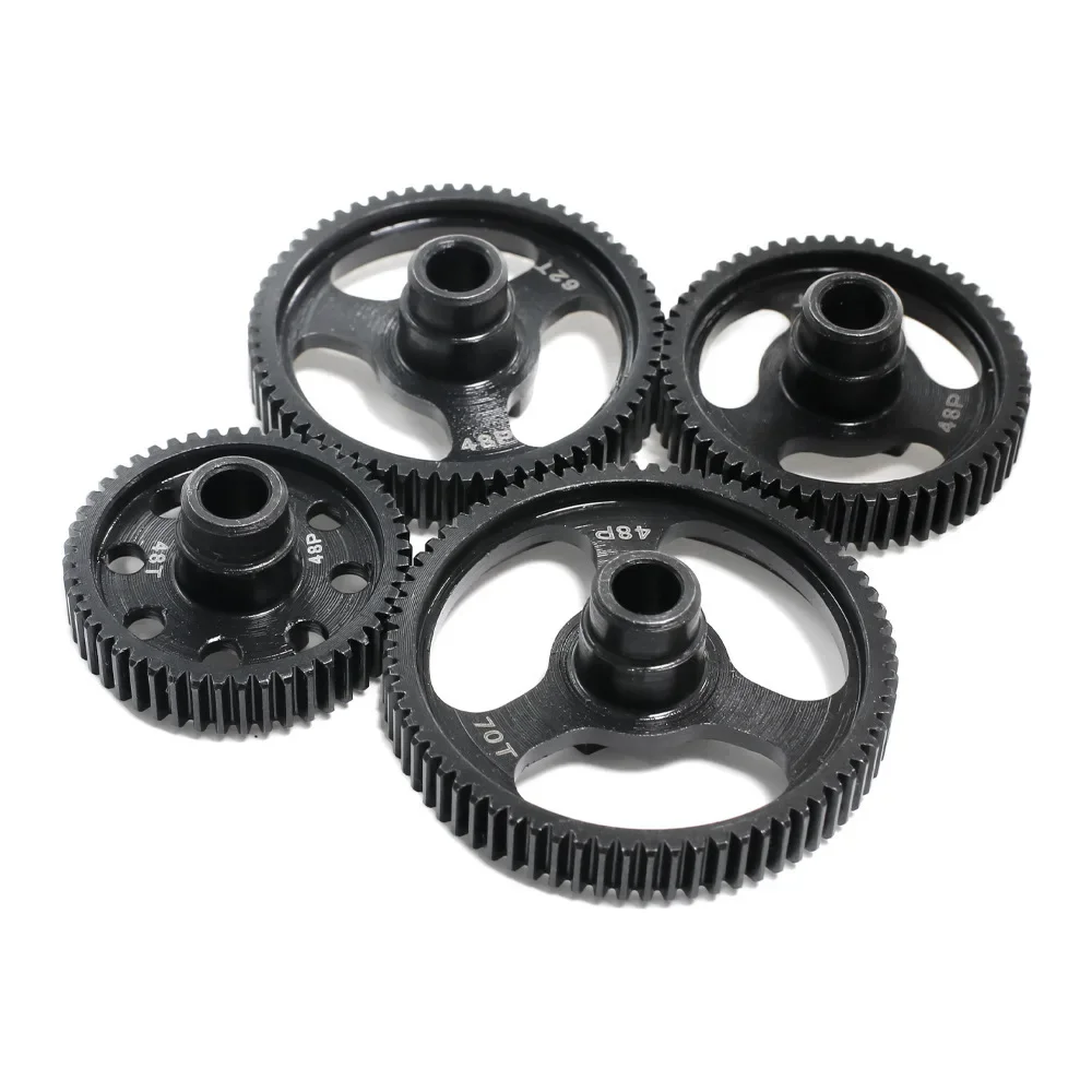 Steel 48P 48T 55T 62T 70T Spur Gear Transmission Gear for TRAXXAS 1/10 4-Tec 2.0 3.0 RC Car Upgrade Parts Accessories