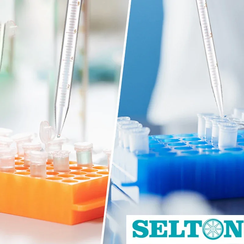 1 pièces support de tubes support de tubes à microcentrifuger plaque Double face support de tuyaux centrifuges pour 0.5ml 2ml tuyau centrifuge 60 trous