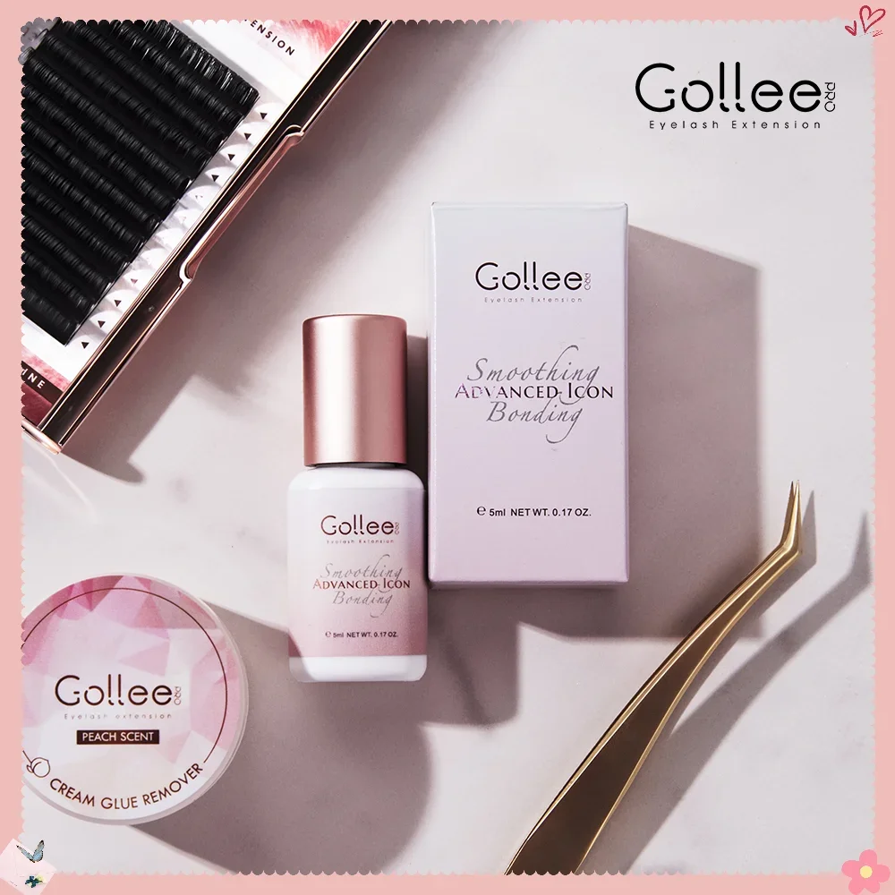 GOLLEE-Colle pour faux-cils, séchage rapide 1s, poudre MSI, pour salon de beauté, professionnelle, waterproof