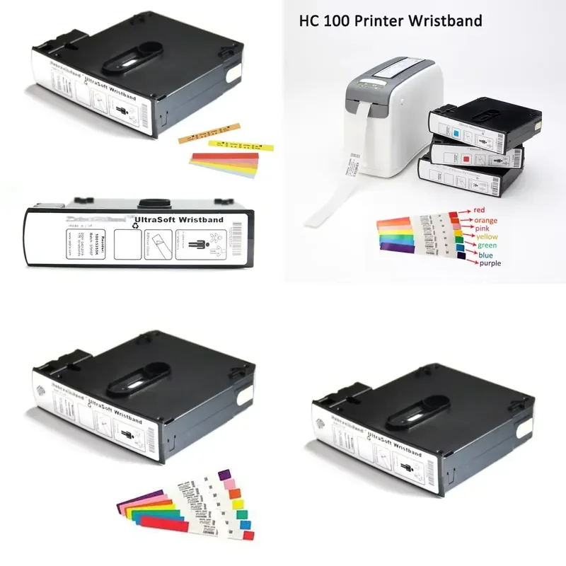 Wholesale White Thermal Ribbon Wristband Cartridge Medical Direct Patient 10015355K for HC100 ZD510 Applicable