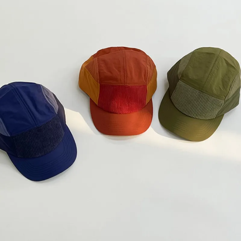 

Thin retro color matching cap women's five-piece hat outdoor quick-drying sunshade baseball cap tide