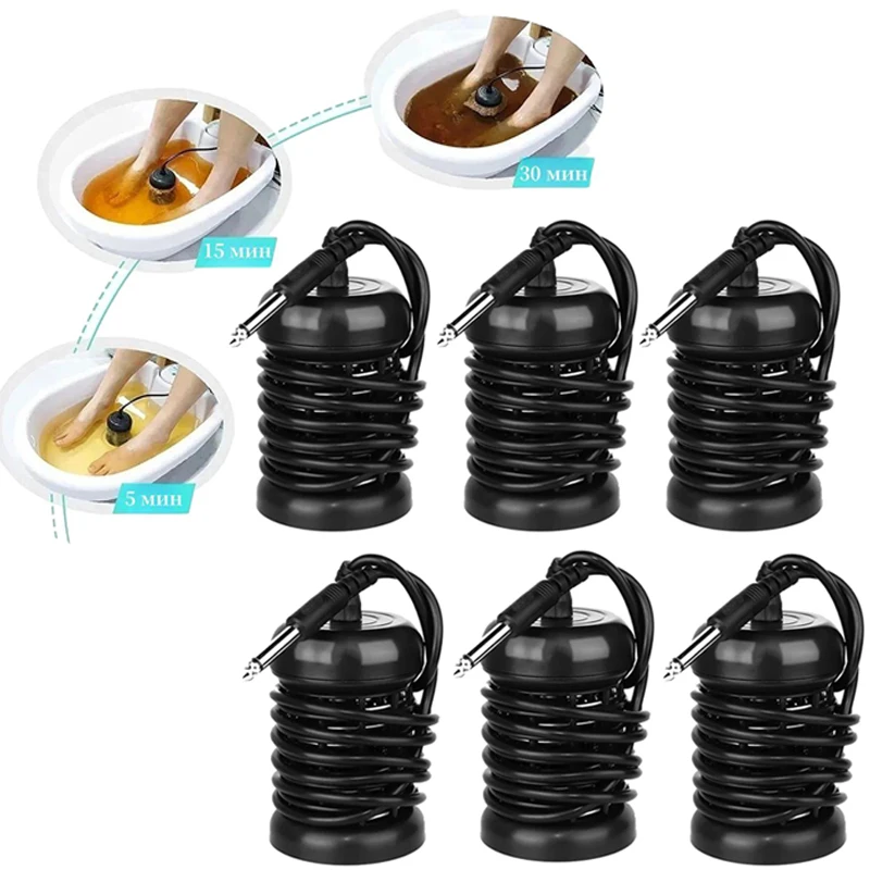 

6/4/1pcs Detox Foot Bath Stainless Steel Arrays Ion Cleanse Foot Spa Machine Aqua Cell Massage Health Care Tool Relief Fatigue