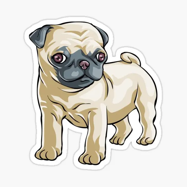 

Pug Irkı Type Dog Sticker Car Auto Bonding 17CM Z2