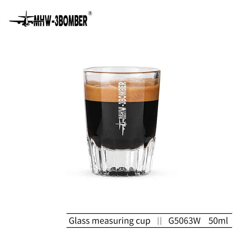 

50ML Espresso Measuring Cup Coffee Shot Glass OZ Cup for Professional Barista Beer Mug Home Kitchen Coffee Measuring Accessories