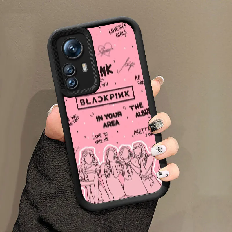 Kpop B-BlackPinks فتاة قضية الهاتف ل Xiaomi POCO F5 M3 M4 M6 زائد X3 X5 X6 برو 5G F3 X4 GT NFC C55 C61 C65 C75 F4 M5S