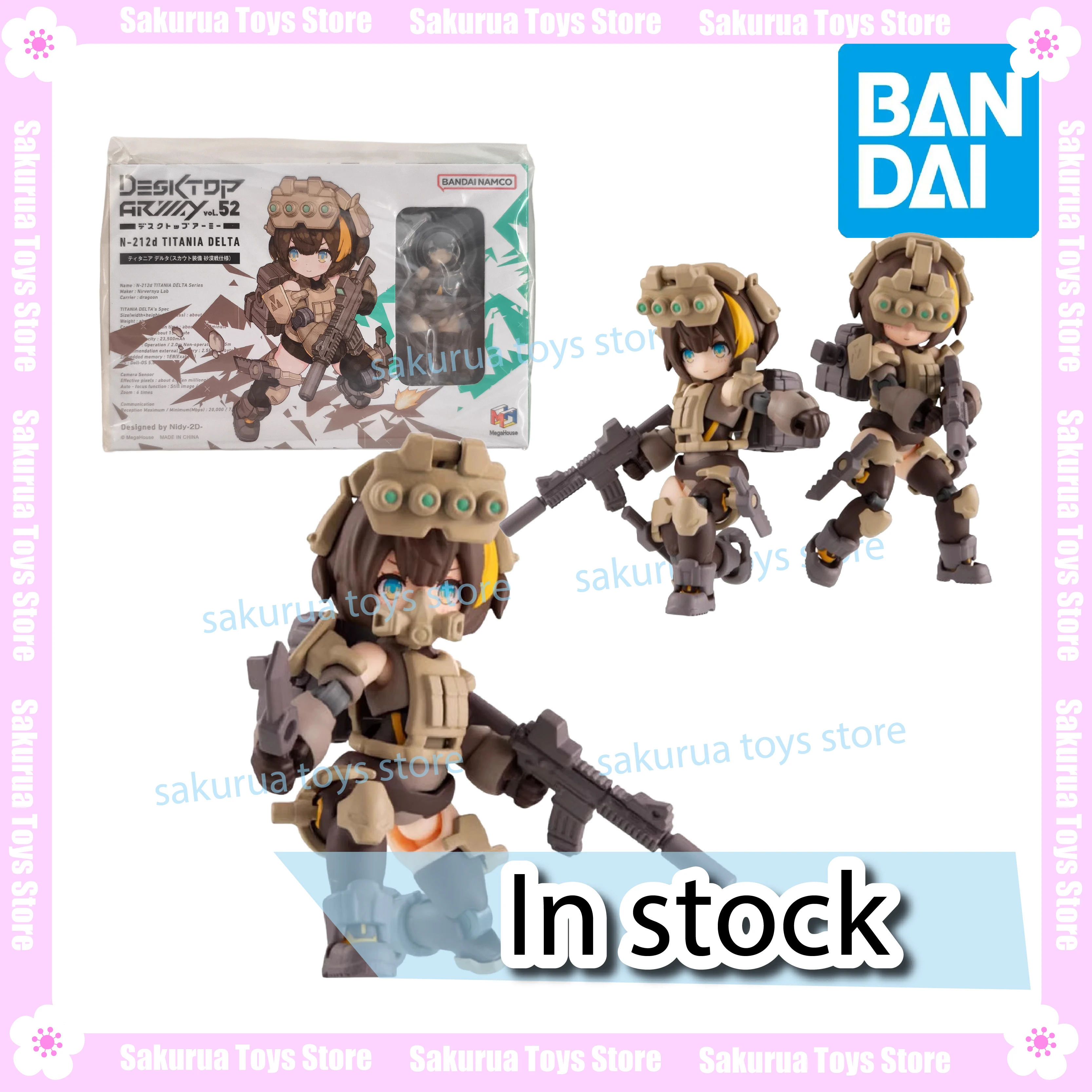 

In Stock MegaHouse Desktop Army N-212d Titania Delta Desert Warrior Assembled Model Figure Movable Figure Collection Gift