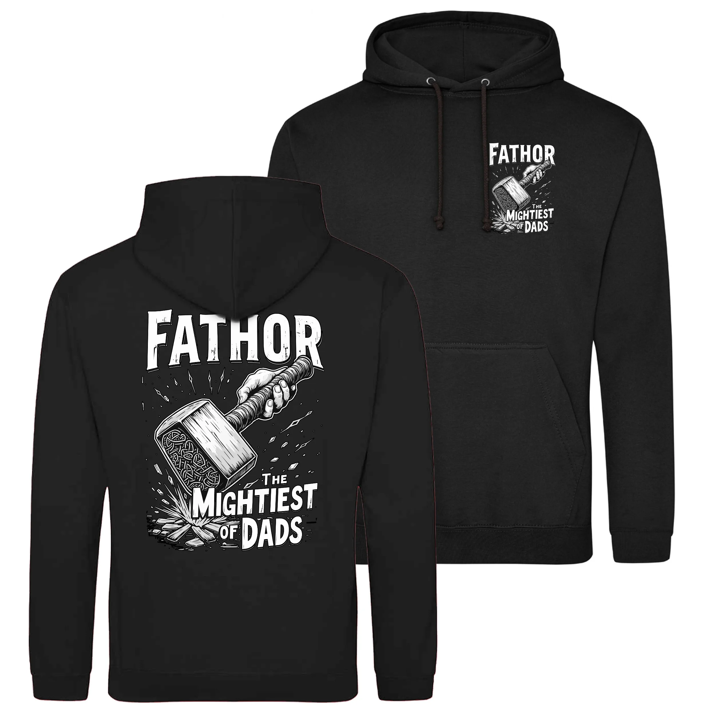 

Толстовки с капюшоном Fathor The Mightiest of Dads, мужские и женские толстовки с длинными рукавами, топы Y2k, осенний пуловер, мужская одежда, спортивная одежда