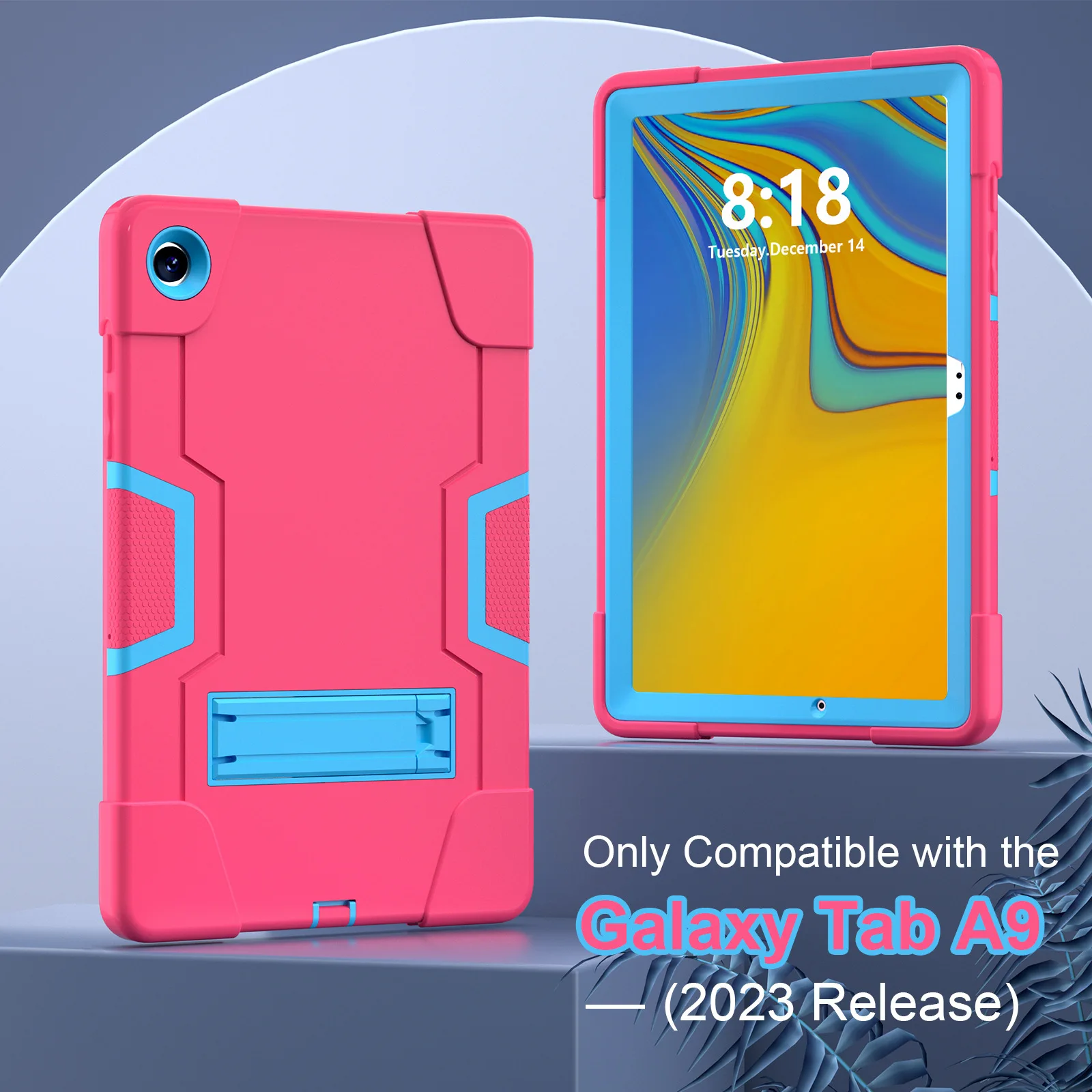 Case for Samsung tab A9 plus 11” Tablet Cover Kids Friendly Silicone Case for SM-X216B Tablet