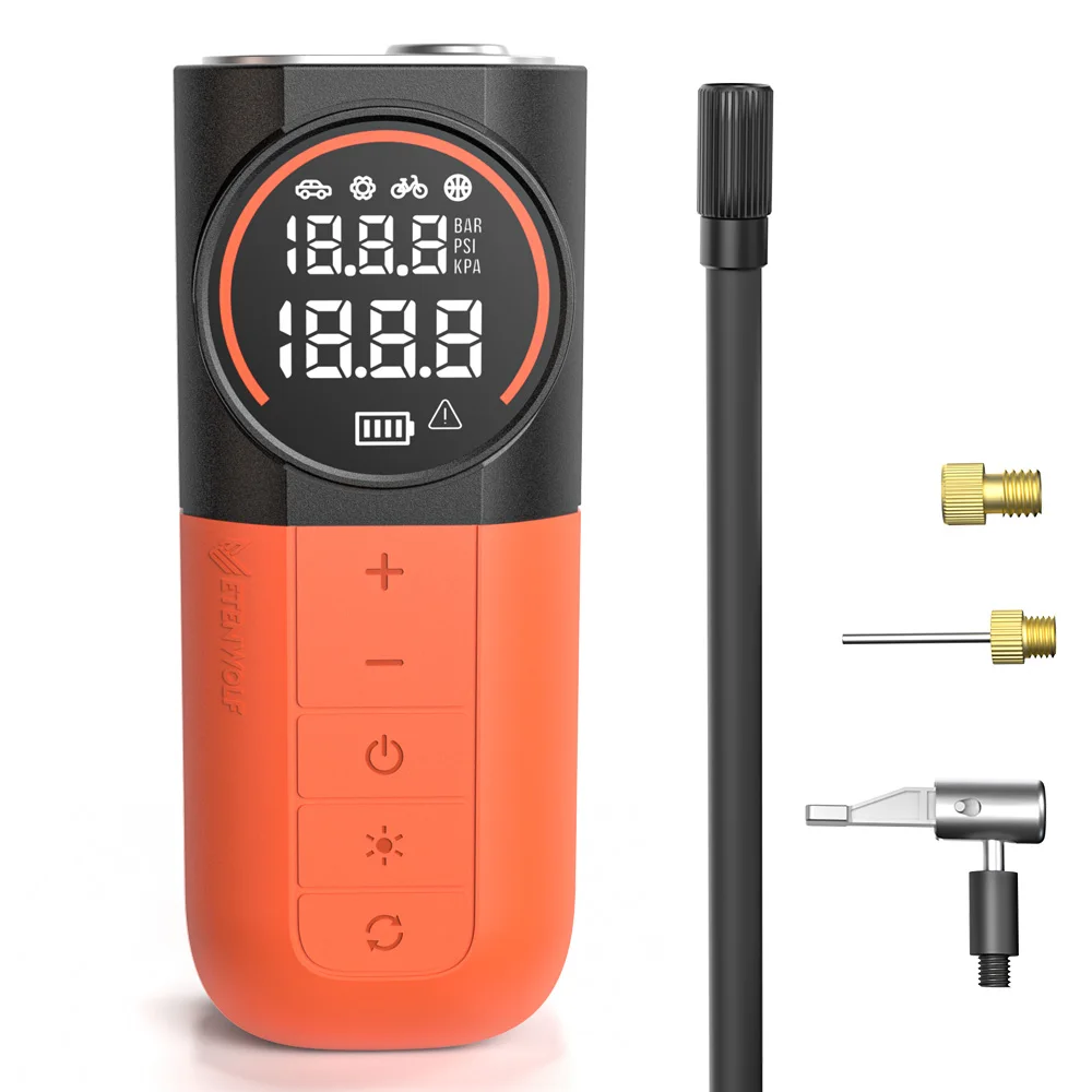 New ETENWOLF S1 Portable Tire Inflator 5200mAh 20L/Min Car Air Compressor Suitable For Cars Motorcycles Bikes Car Air Pump