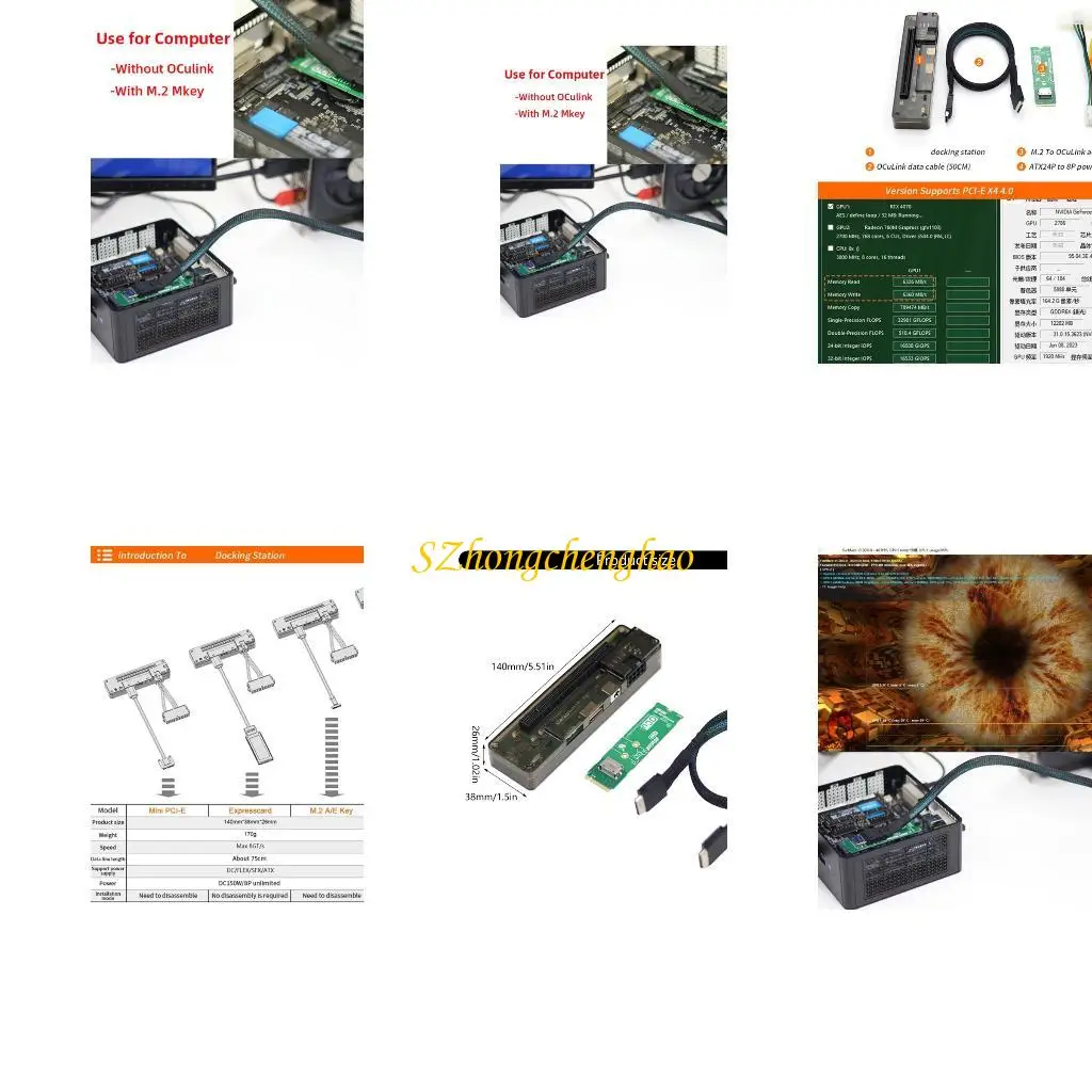 

PCIe External Card GDC Oculink Ноутбук Внешний PCIe Grapercard Dock 601d