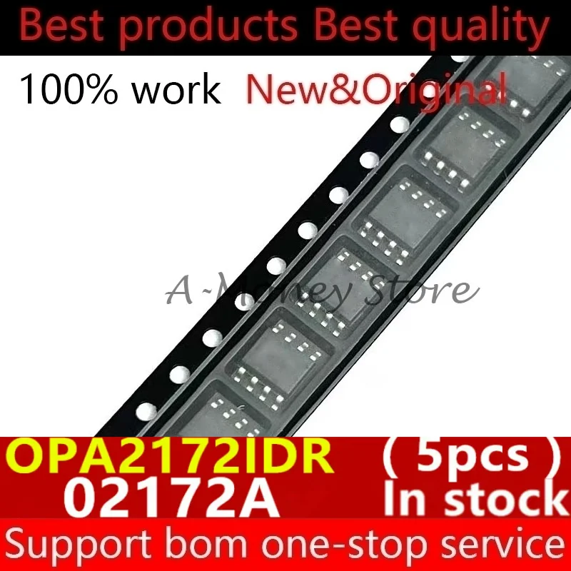 

(5pcs)OPA2172 02172A O2172A OPA2172IDR sop-8