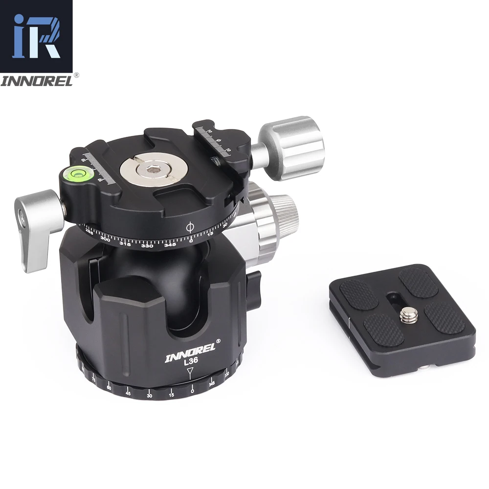 V52/V44/V36 Chân Máy Tripod Ballhead Của Trọng Lực Thấp Trung Tâm Đôi Toàn Cảnh Đầu Bóng Nhanh Chóng Phát Hành Đĩa kỹ Thuật Số DSLR Camera