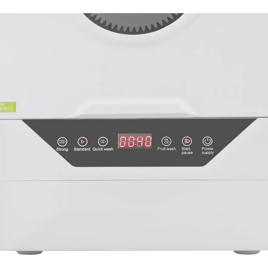 Portable Countertop Dishwasher with 1.5-meter Inlet/Outlet Hoses 4 Wash Programs 360 All-Round Washing Mini Compact Design for