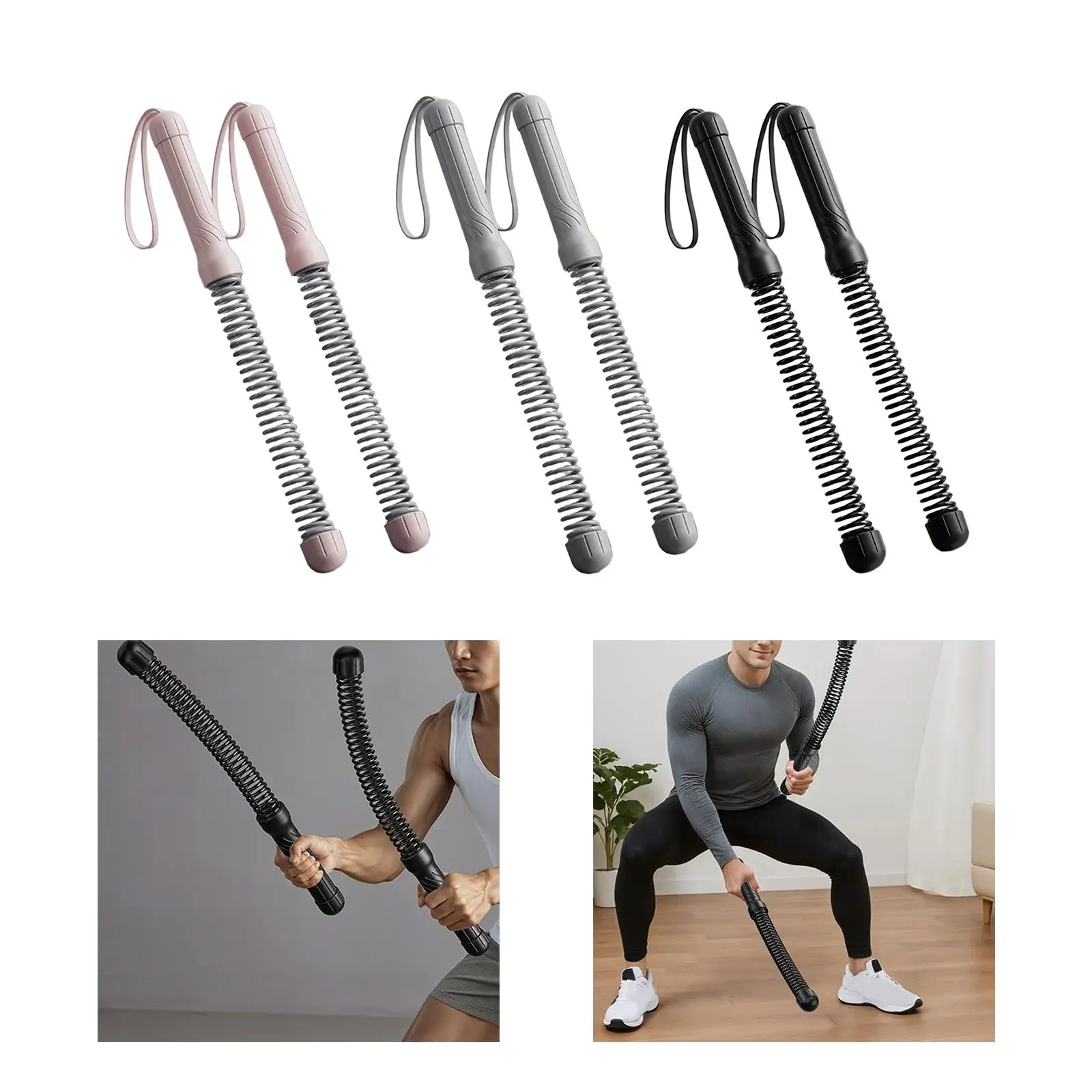 Resistance Training Ropeless Battle Ropes Weighted Rope Exercise Non Slip Handles Gym Equipment for Men Women