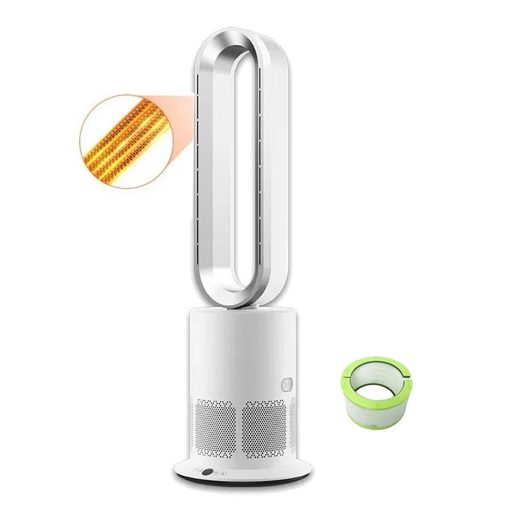 

Smart Electrical Floor Tower Body Oscillation Timer Function air Cooling and Heating air Purifier and Plasma Bladeless Fan