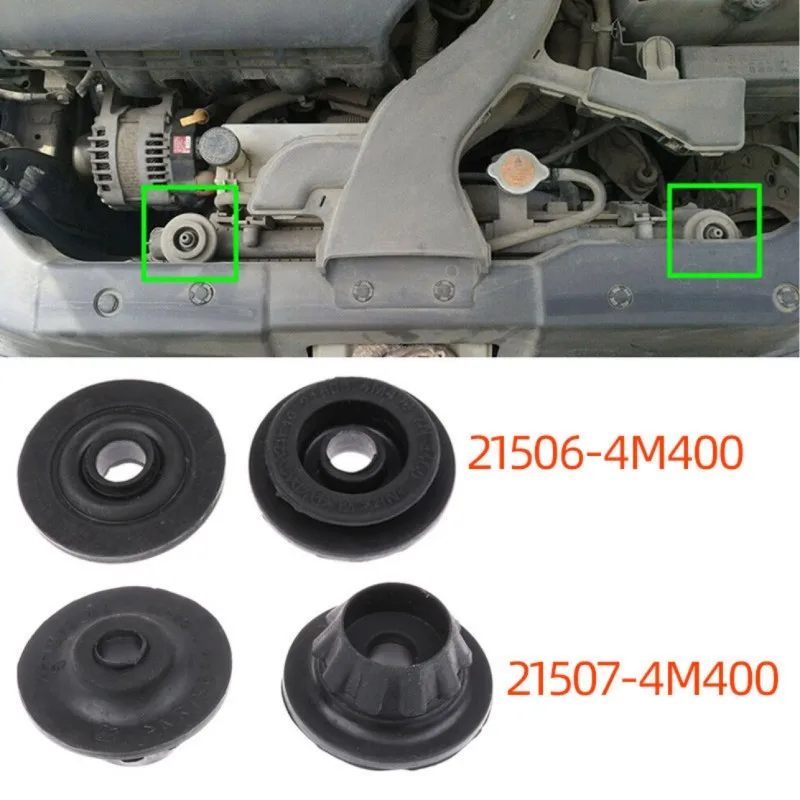 1 Pair For Nissan X-Trail T30 T31 T32 Rogue S35 Mount Rubber Radiator  Bushing Mounting Bracket NSB-048 21506-4M400,21507-4M400