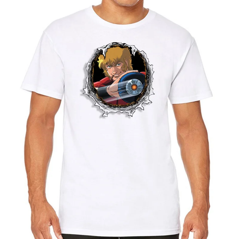 

0405 The Space Adventure Cobra gift t shirt The Space Pirate Psychogun Kobura Anime Graphic tee Y2K clothes All size Tops S-6XL