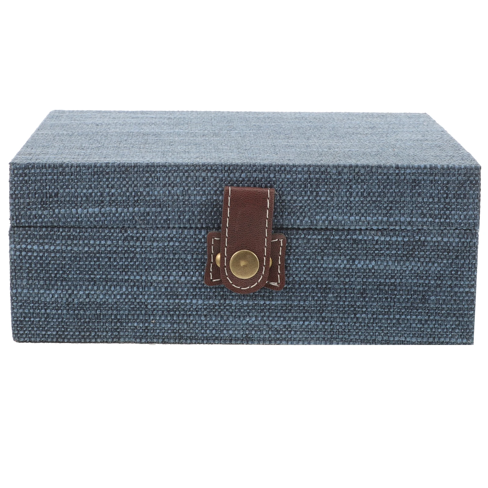 

Jewelry Box Travel Portable Small Earring Mini Blue Storage ganizer Case Trinket Holder Girls Retro Creative Desk Simple Solid