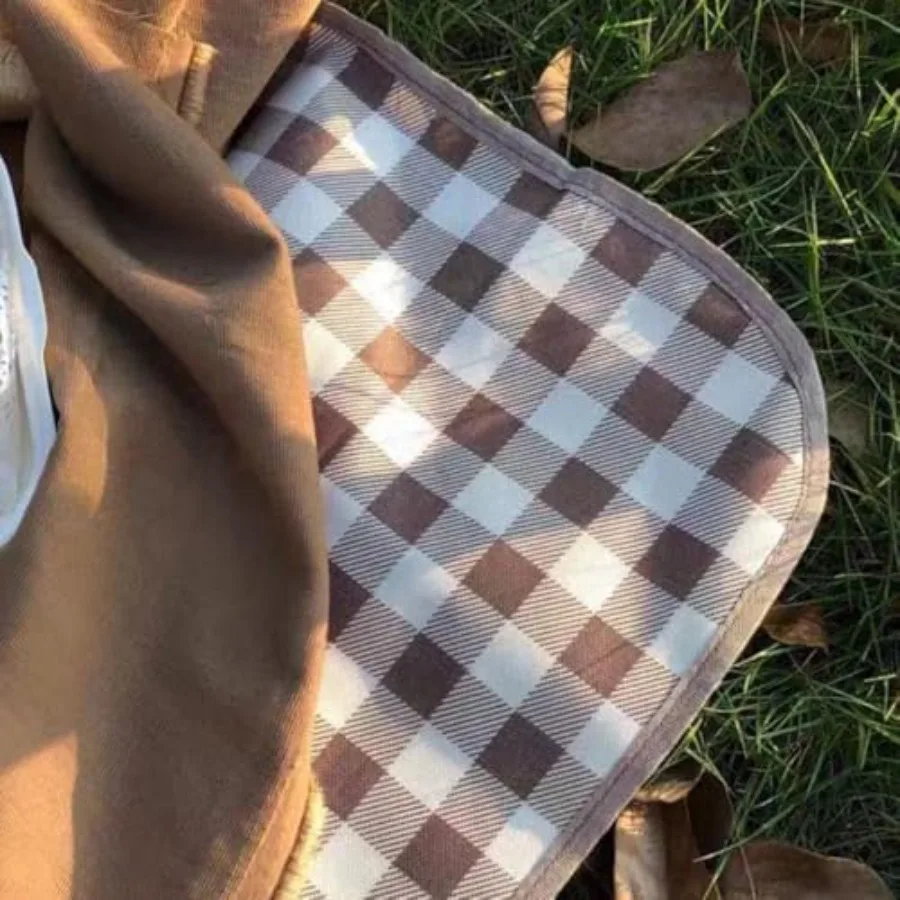 في الهواء الطلق نزهة بطانية اضافية كبيرة بطانيات شاطئ طوي خفيفة الوزن مقاوم للماء الرمال حصيرة نزهة بطانية 80 "x 60" للشاطئ C #4