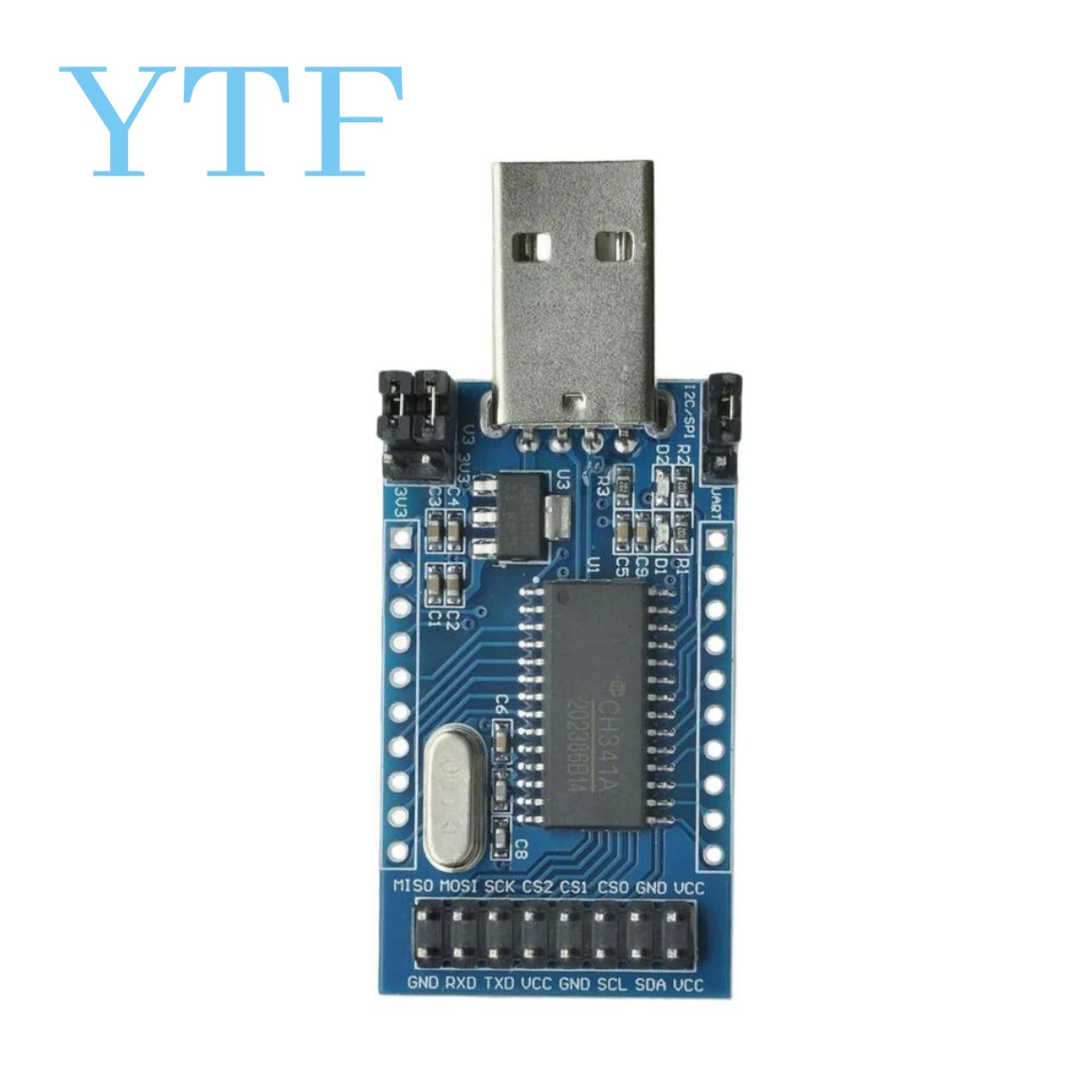 CH341A Programmer USB To UART IIC SPI I2C Convertor Parallel Port Converter Onboard Operating Indicator Lamp Board Module