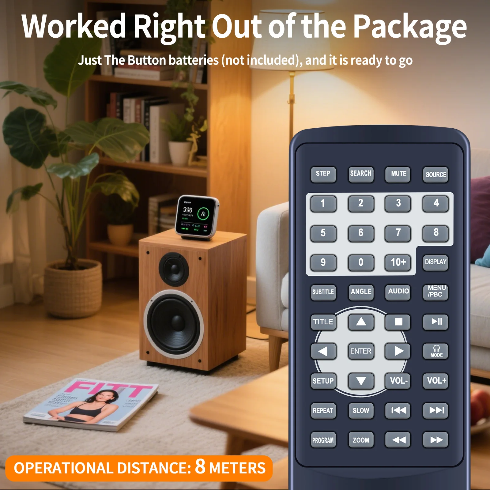 جهاز تحكم عن بعد جديد لمشغل DVD المحمول Koramzi PDVD-DK95 PDVD-1010 RM-KRPDVD-B