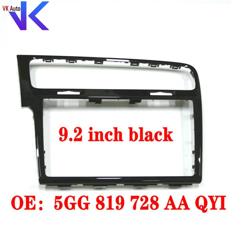 OEM 8 inch Piano Paint Black MIB Screen Bezel MIB Radio Frame Panel Decorative Frame For Golf MK7 Golf black / grEy