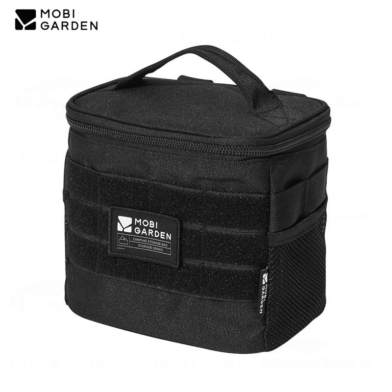 MOBI GARDEN Camping Outdoor Seasoning Storage Bag Portable Picnic Bag MOLLE System Portable Folding Large Capacity Spice Box New