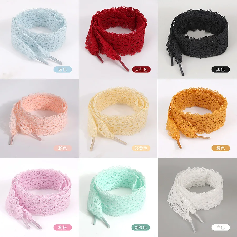 

Эластичные необычные кружевные плоские шнурки для кроссовок, шнурки для женщин, повседневная обувь, черно-белые шнурки для обуви, аксессуары