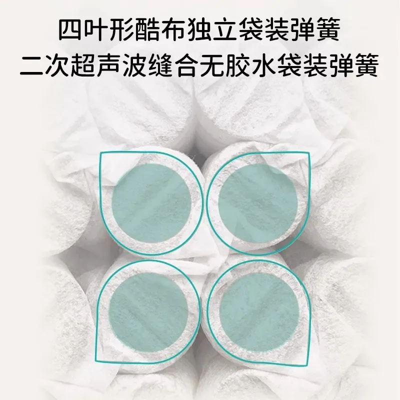 قابل للإزالة، جوت، بدون غراء، حقيبة مستقلة، طبقة مزدوجة، مرتبة ربيعية، صناعة يدوية بحتة #3