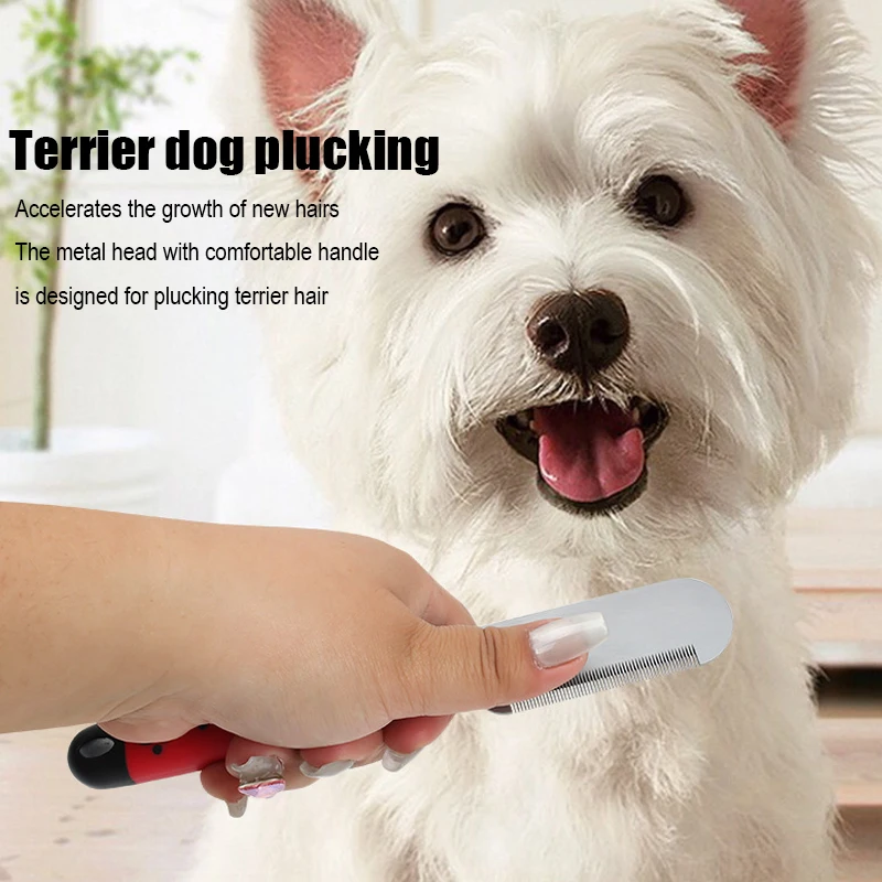 Dog Grooming Tools Dog Comb Pet Grooming Brush Terrier Plucking Knife Pet Hair Beating Knife Scraper Comb Dog Accessories