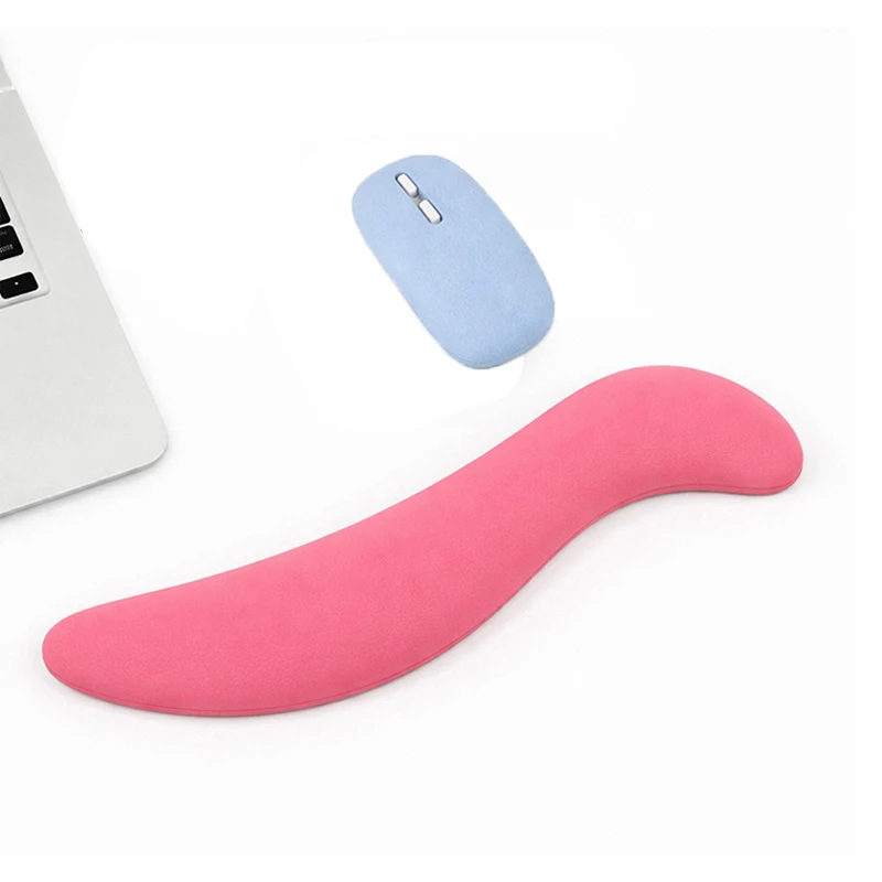 

Эргономичный коврик для мыши с поддержкой запястья, нескользящий, для офиса и игр, аксессуар для клавиатуры, силиконовый коврик-подставка для запястья