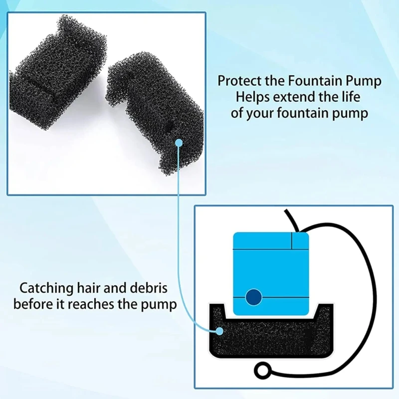 Replacement Filters For Cat Dog Water Fountain Activated Carbon Replaced Filters Cat Dispenser  Filter Element Accessories