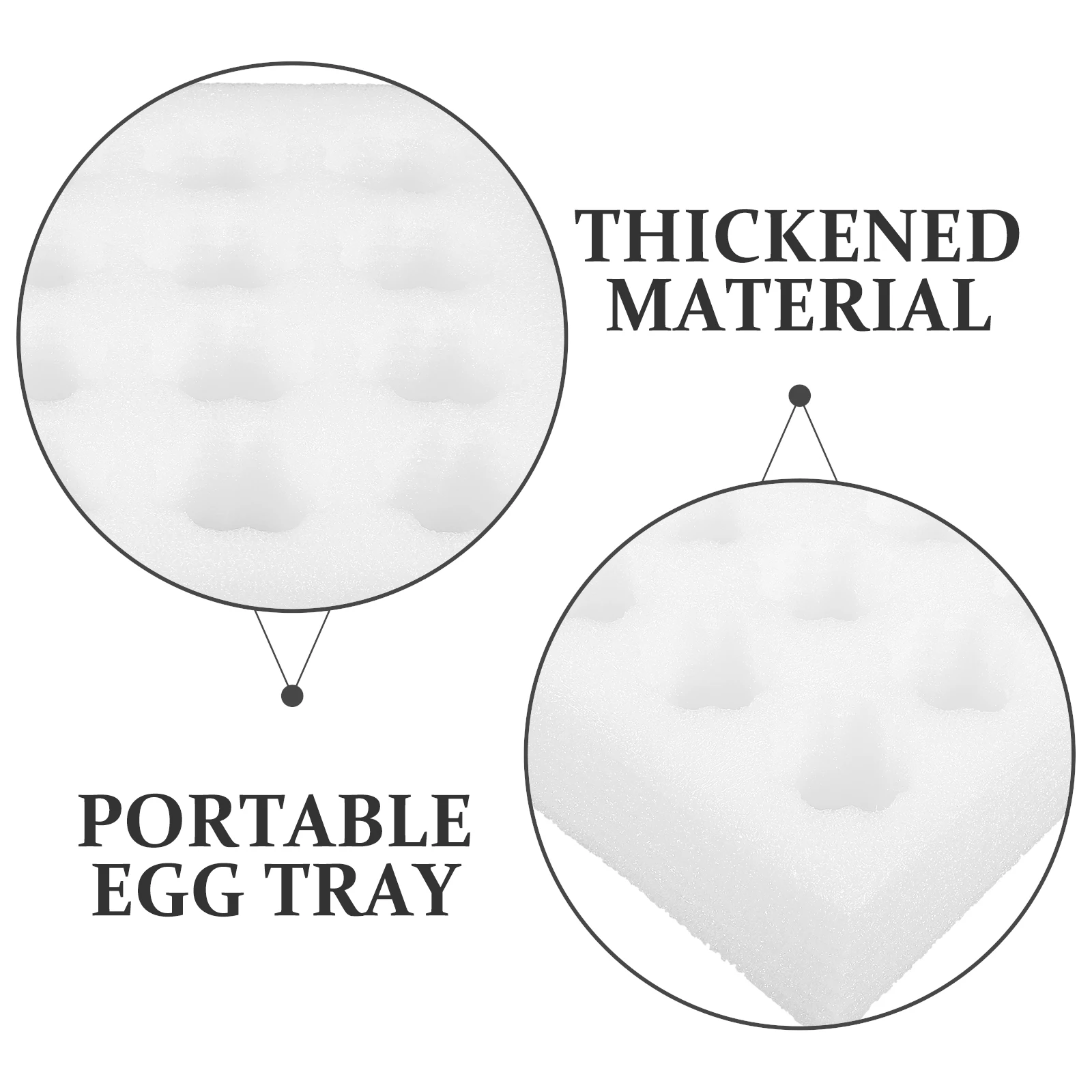 

6 set Egg Tray White 10 Eggs Shockproof Protective Container Delivery Foam Carrying Outdoor Travel Storage