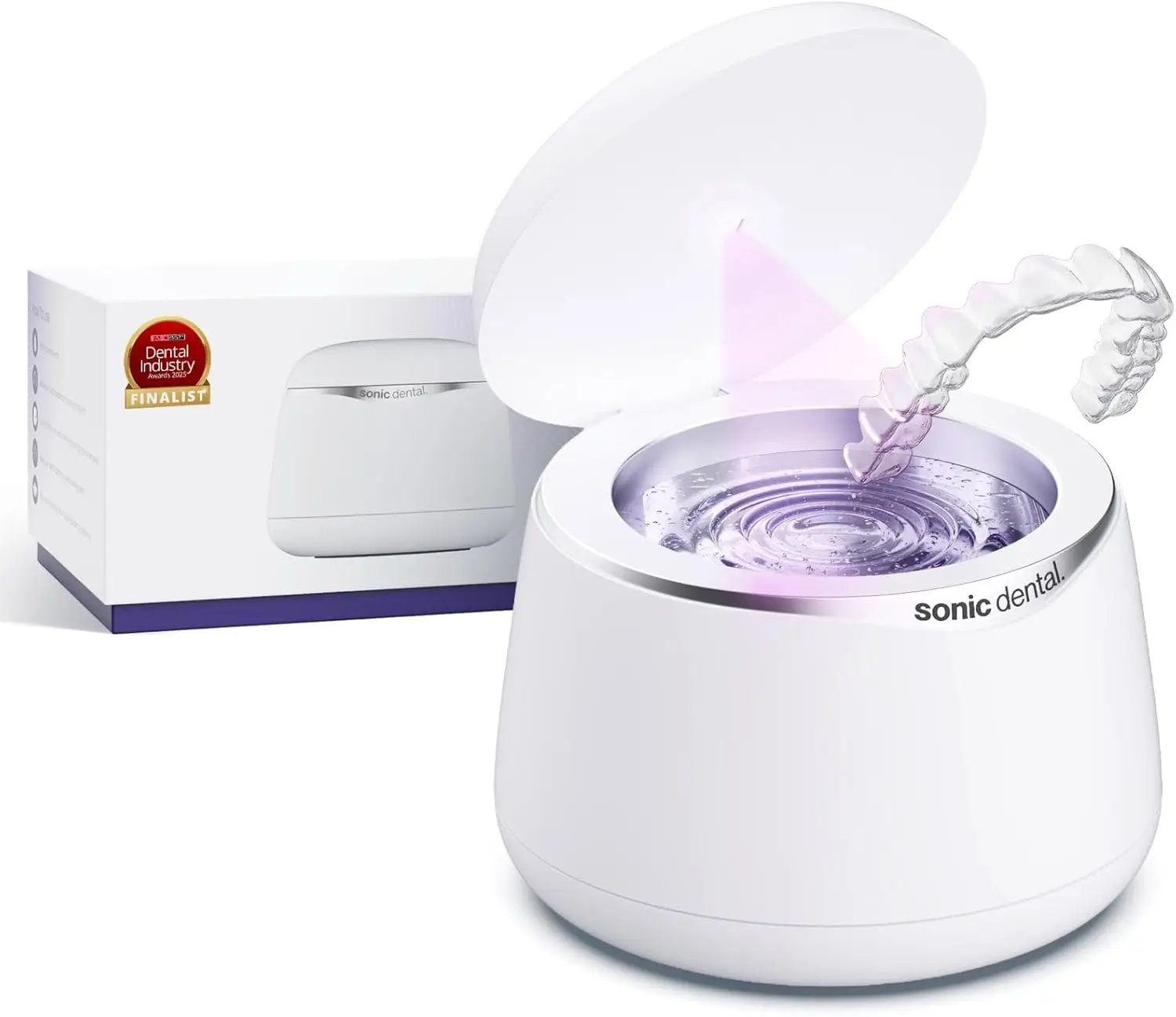 

Насадка для чистки зубов Sonic Pro, ультразвуковой фиксатор 43 кГц для зубных протезов, каппы, брекетов, насадки для зубных щеток