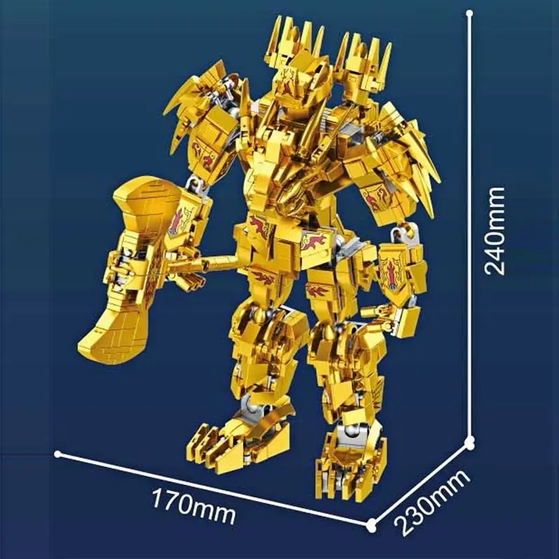 Three Countries To The West Mecha God Beast Assembled Toy Boy Model Building Blocks Puzzle Gift Adornment Collection Gift