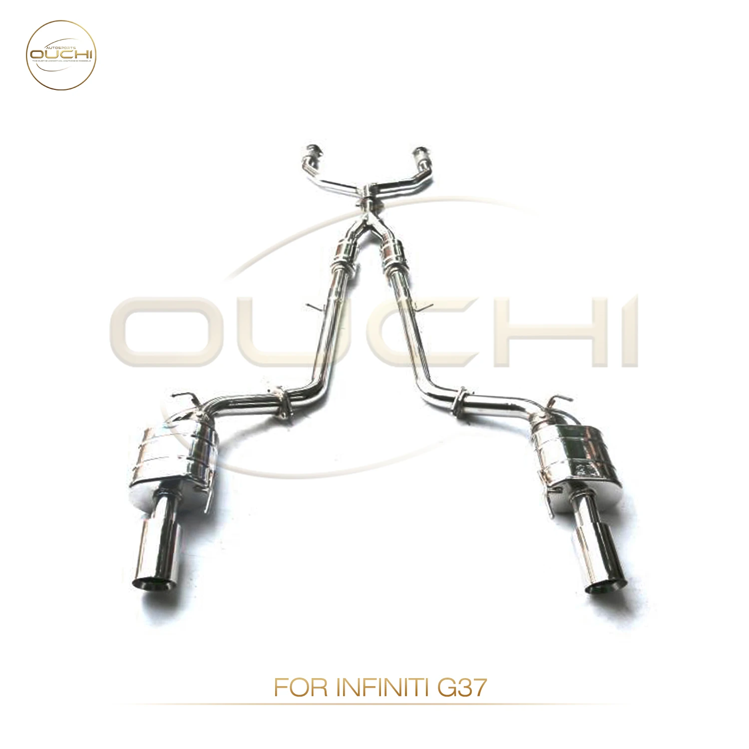 

OUCHI Stainless Steel Exhaust System Performance Catback for Infiniti G37 Muffler With Valve car Exhaust