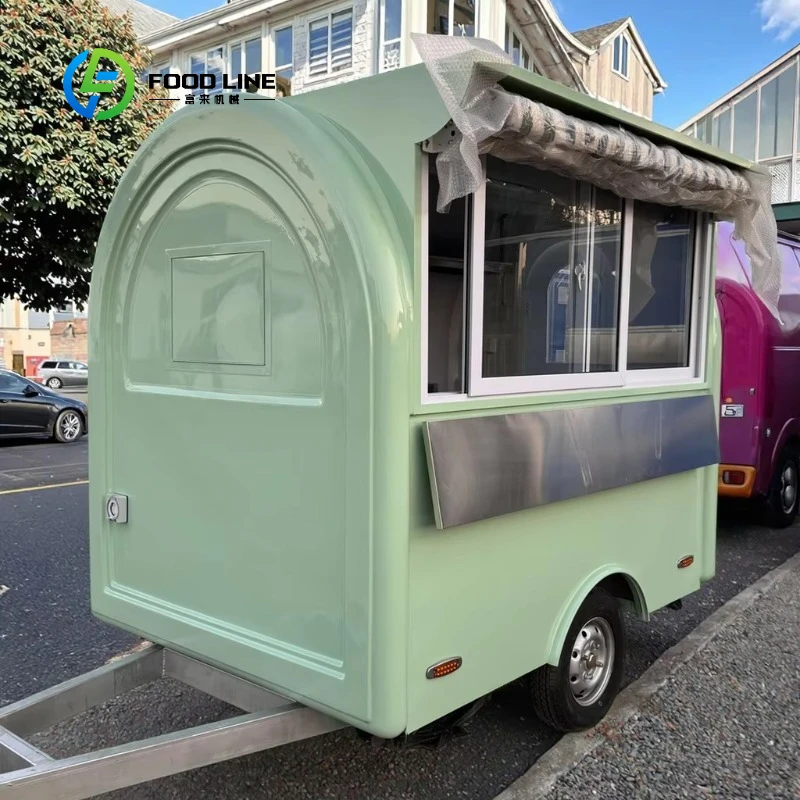 

Customized Colour Food Cart Coffee Ice Cream Food Trailer Snack Food Mobile Cart Bakery Mobile Kitchen