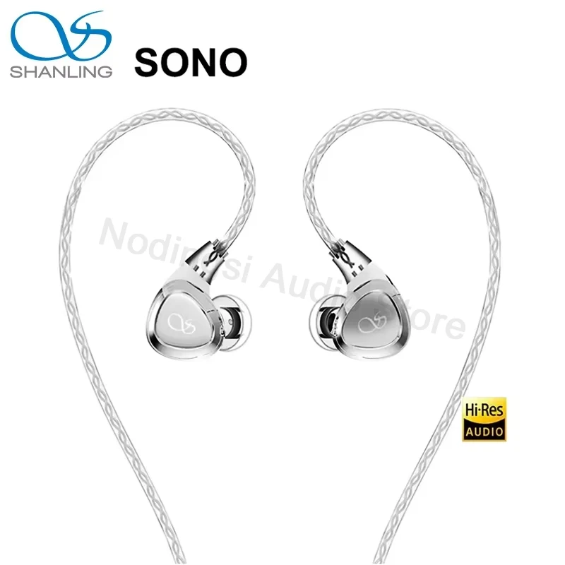 

SHANLING SONO In-ear Headphones 2DD+1BA Triple Hybrid Driver In-Ear Earphones IEM HiFi Hi-Res Audio Headset 0.78mm Wired Earbud