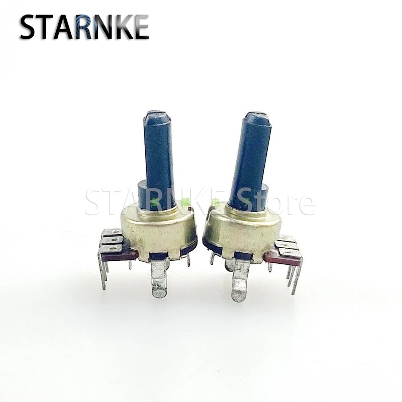 3PCS 12-type bent-leg Vertical 3-pin single-joint B10K Radio Amplifier Audio Volume Potentiometer 15mm Handle