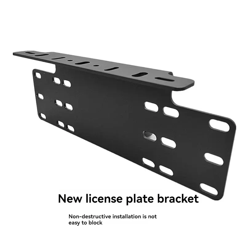 New Automobile License Plate Frame Aluminum License Plate Frame Off-road Vehicle With Non-destructive Base Extension Lamp Frame