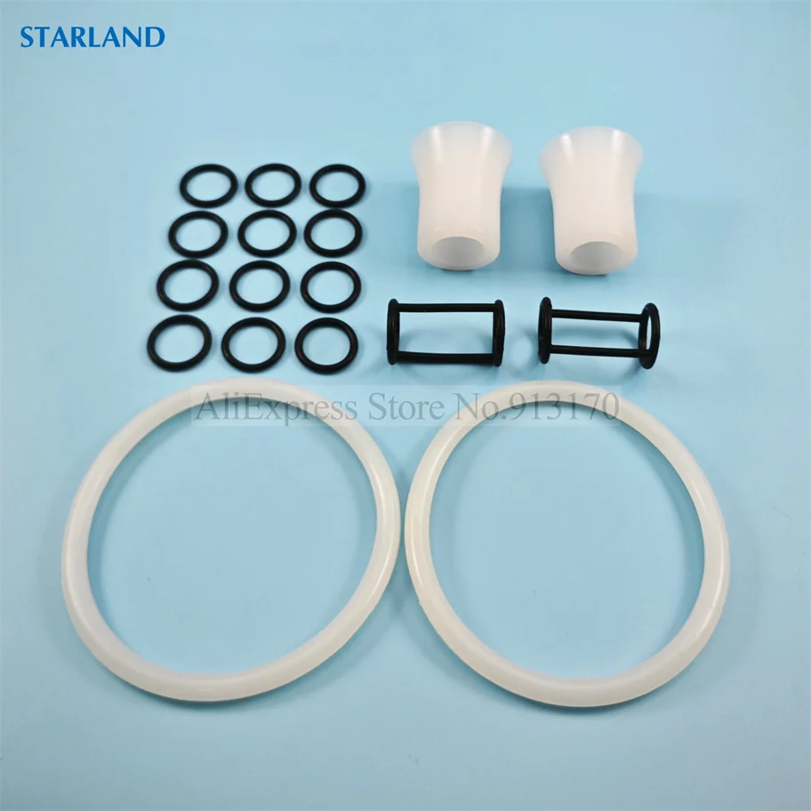

A Set 18 Sealing Rings Donper Ice Cream Makers Accessories Silicone Circle Gaskets BJ BTK Soft Serve Machines Fittings