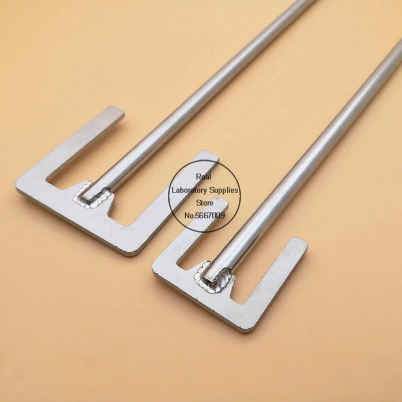 1pcs Lab Stainless Steel E-type Stirring Blade SUS304 Dispersion Paddle with Rod for  Chemistry Laboratory Equipment