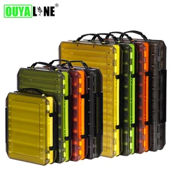 OUYALINE Large Storage Double Sided Lure Hook Boxes  Fishing Tackle Box Lure  Baits Container Storage Case Fishing Accessories